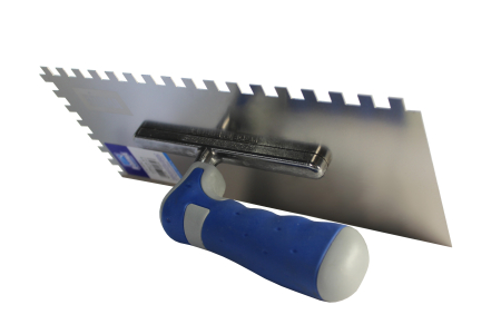 Гладилка зубчатая 8*8 ВОЛМА, нержавеющая сталь, двухкомпонентная ручка